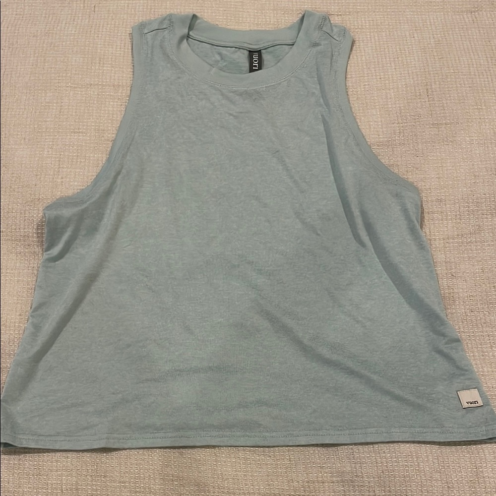 Casual Sleeveless Top in Light Blue